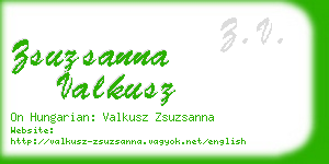 zsuzsanna valkusz business card